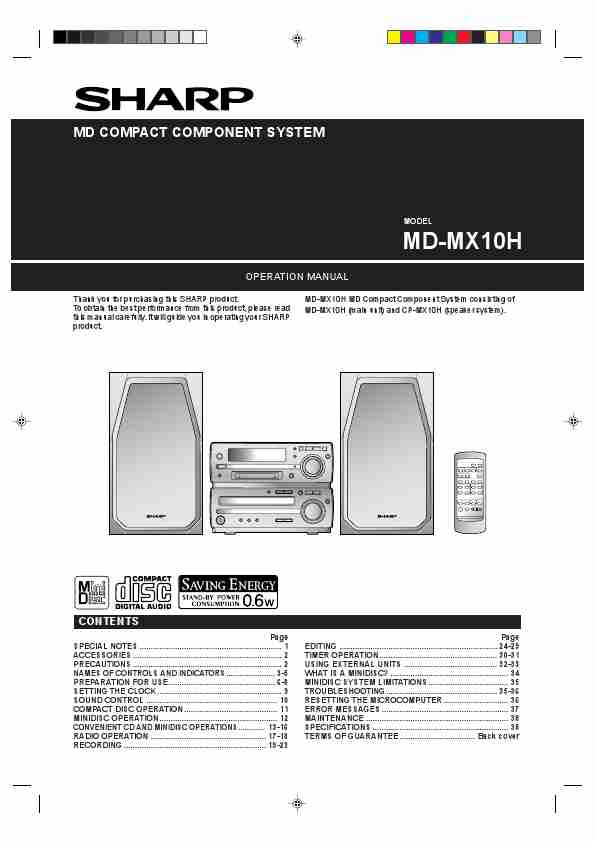 Sharp Stereo System MD-MX10H-page_pdf